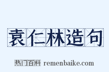 袁仁林造句是什么意思的图片